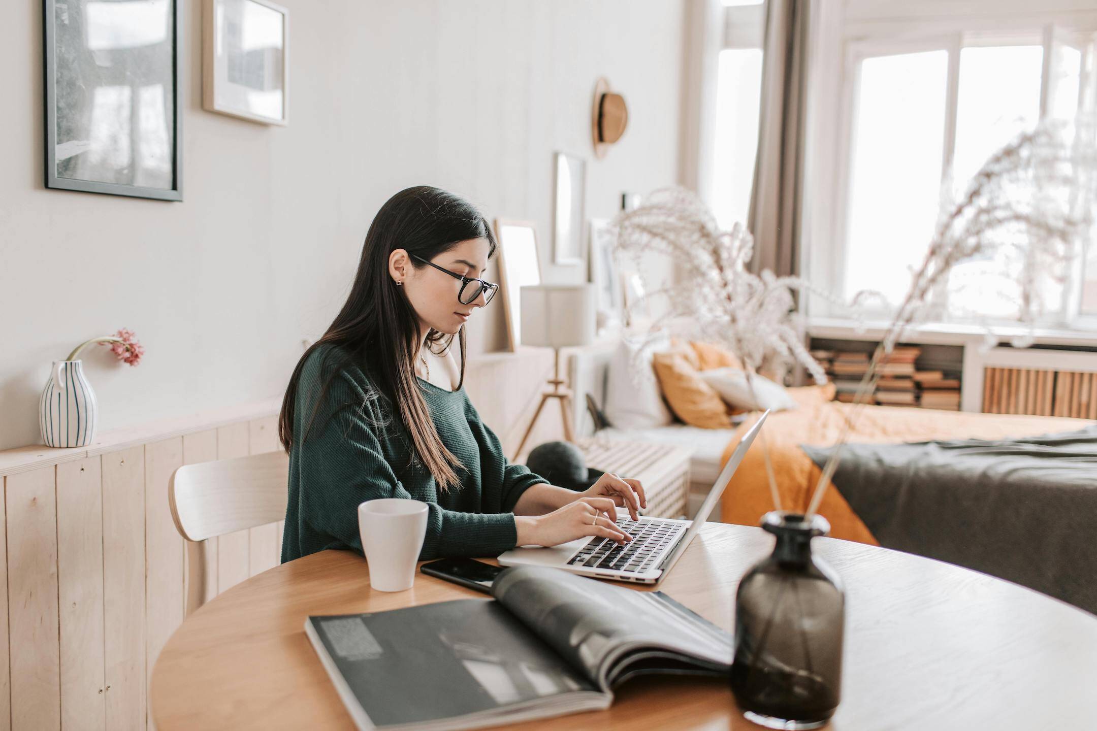 person-working-at-table-practicing-deep-work